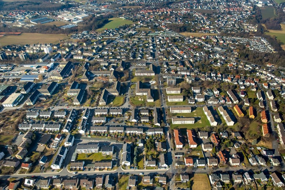 Luftbild Menden (Sauerland) - Stadtansicht vom Innenstadtbereich in Menden (Sauerland) im Bundesland Nordrhein-Westfalen