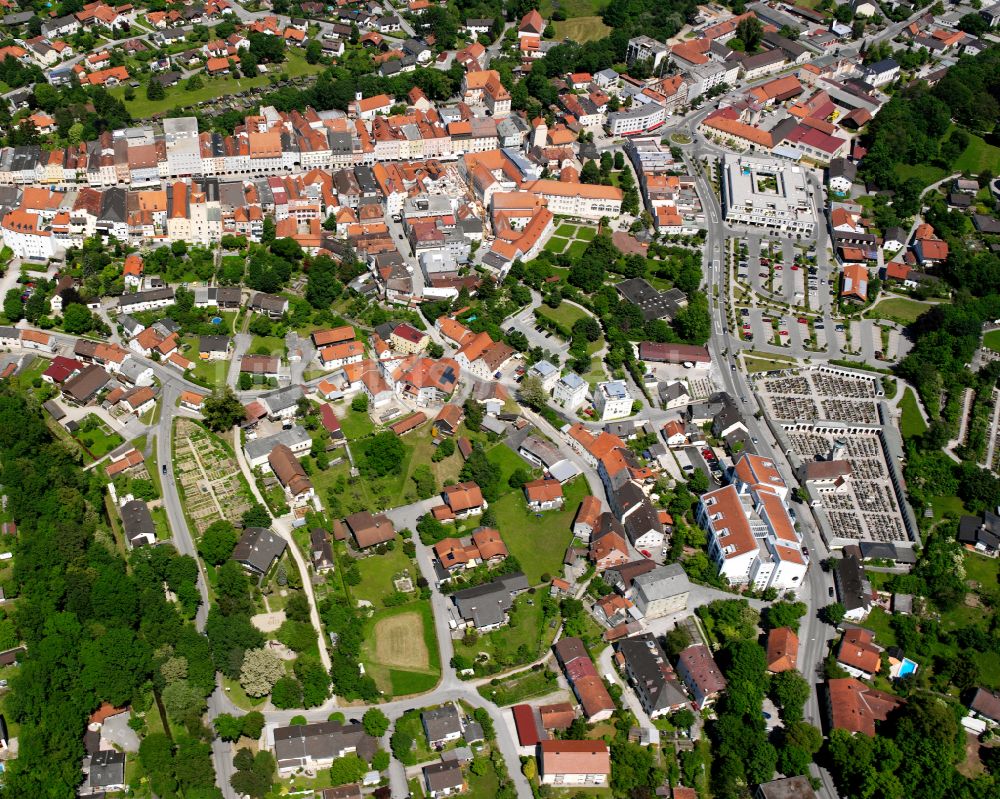 Luftbild Neuötting - Stadtansicht vom Innenstadtbereich in Neuötting im Bundesland Bayern, Deutschland