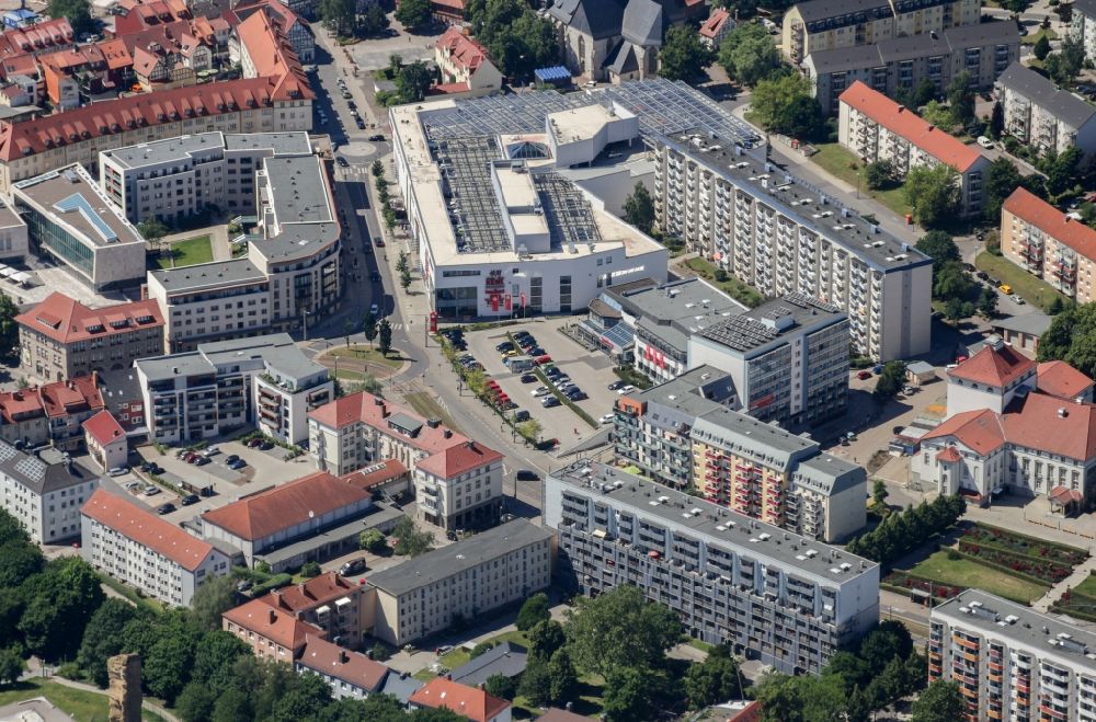 Luftbild Nordhausen - Stadtansicht vom Innenstadtbereich in Nordhausen im Bundesland Thüringen, Deutschland