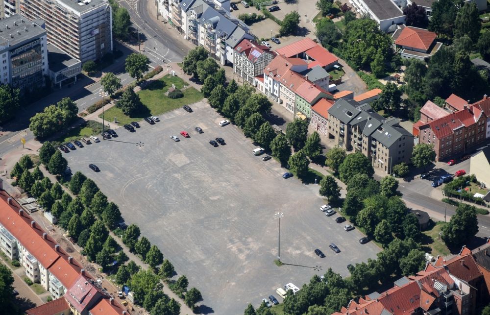 Luftaufnahme Nordhausen - Stadtansicht vom Innenstadtbereich in Nordhausen im Bundesland Thüringen, Deutschland