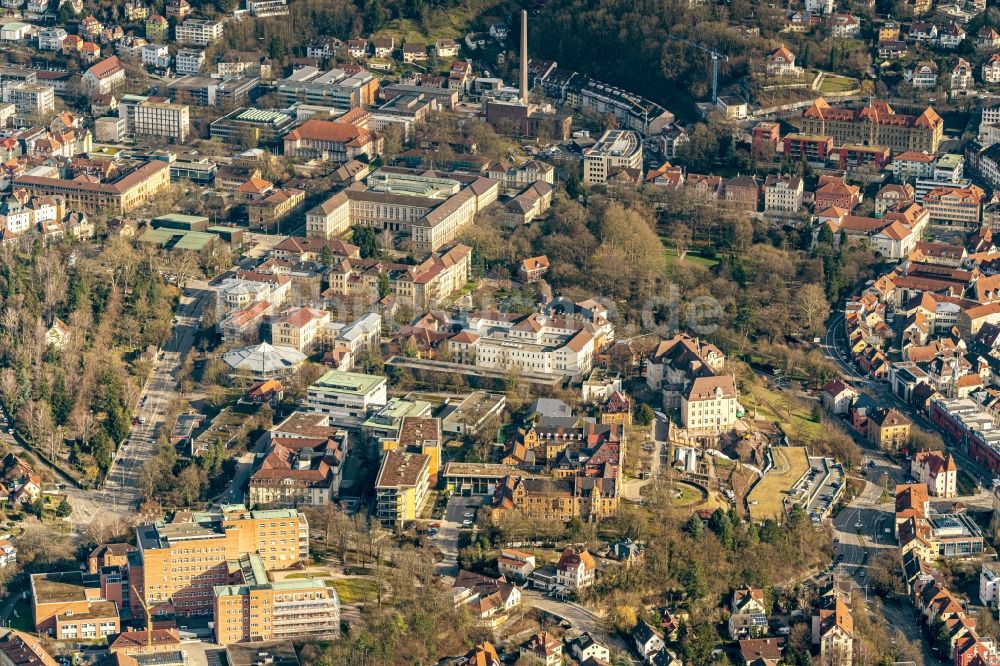 Tübingen von oben - Stadtansicht vom Innenstadtbereich Nordstadt in Tübingen im Bundesland Baden-Württemberg, Deutschland