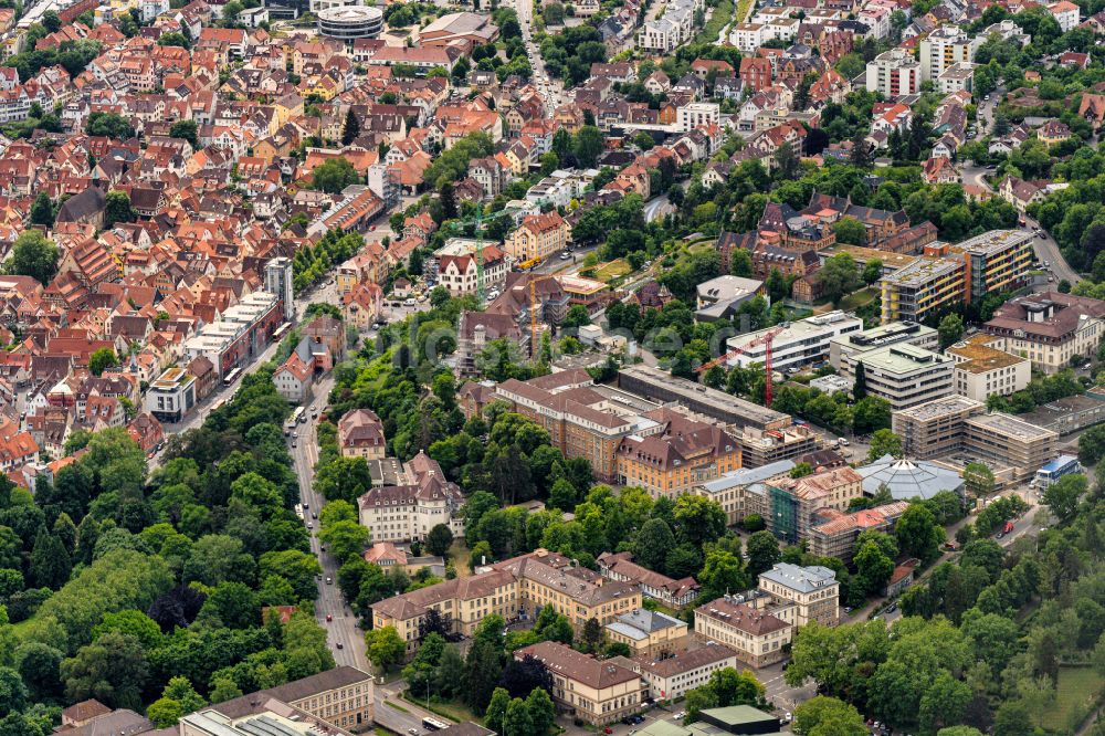 Tübingen aus der Vogelperspektive: Stadtansicht vom Innenstadtbereich Nordstadt in Tübingen im Bundesland Baden-Württemberg, Deutschland