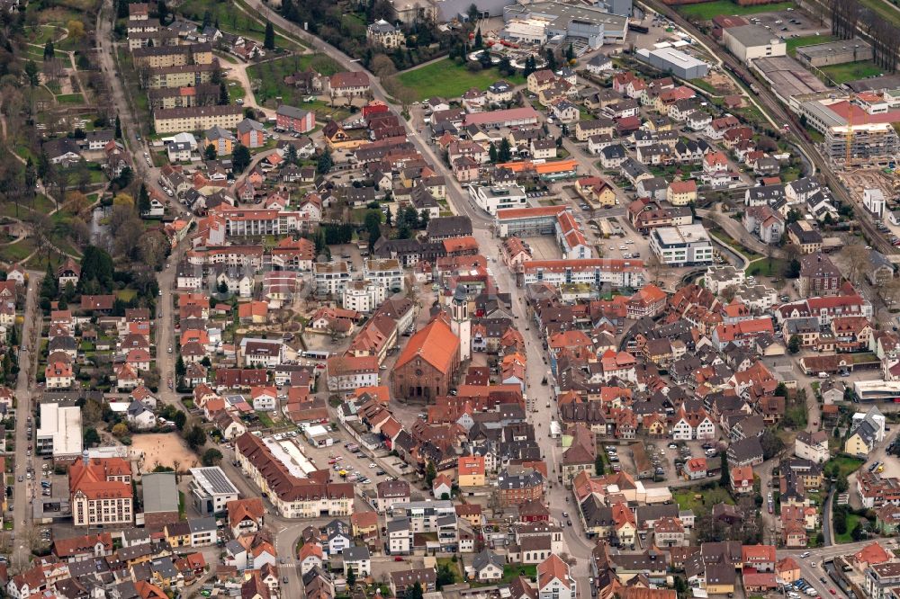 Luftbild Oberkirch - Stadtansicht vom Innenstadtbereich in Oberkirch im Bundesland Baden-Württemberg, Deutschland