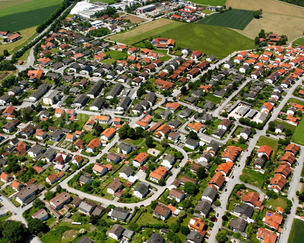 Luftaufnahme Öd - Stadtansicht vom Innenstadtbereich in Öd im Bundesland Bayern, Deutschland