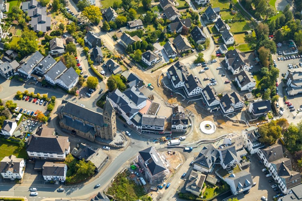 Luftbild Olsberg - Stadtansicht vom Innenstadtbereich in Olsberg im Bundesland Nordrhein-Westfalen, Deutschland