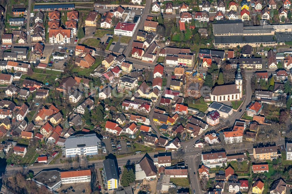 Luftbild Lahr/Schwarzwald - Stadtansicht vom Innenstadtbereich Ortsteil Dinglingen in Lahr/Schwarzwald im Bundesland Baden-Württemberg, Deutschland