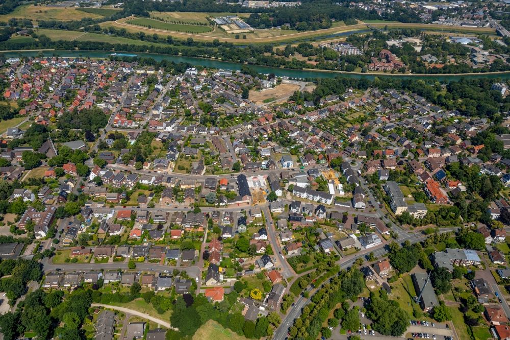 Luftbild Dorsten - Stadtansicht vom Innenstadtbereich im Ortsteil Hardt in Dorsten im Bundesland Nordrhein-Westfalen, Deutschland