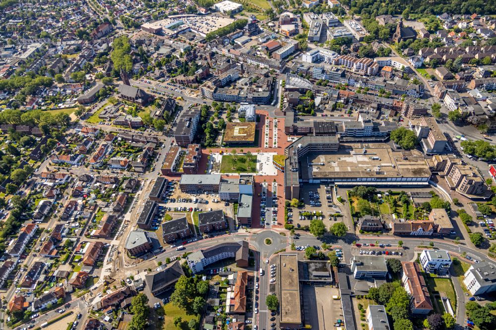 Luftbild Kamp-Lintfort - Stadtansicht vom Innenstadtbereich im Ortsteil Niersenbruch in Kamp-Lintfort im Bundesland Nordrhein-Westfalen, Deutschland