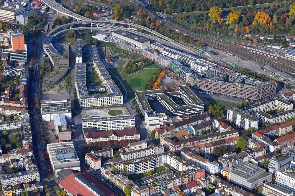 Luftbild Basel - Stadtansicht vom Innenstadtbereich im Ortsteil Rosental in Basel, Schweiz