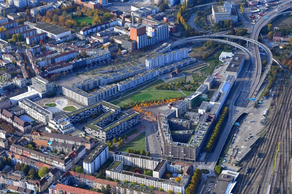 Basel von oben - Stadtansicht vom Innenstadtbereich im Ortsteil Rosental in Basel, Schweiz