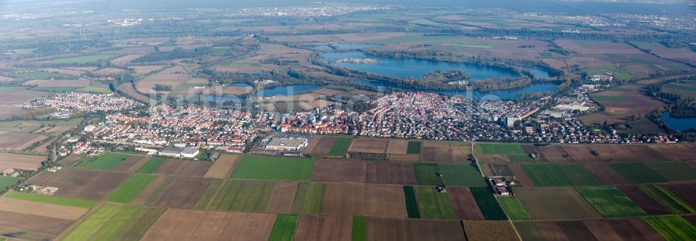 Luftbild Bobenheim-Roxheim - Stadtansicht vom Innenstadtbereich im Ortsteil Roxheim in Bobenheim-Roxheim im Bundesland Rheinland-Pfalz