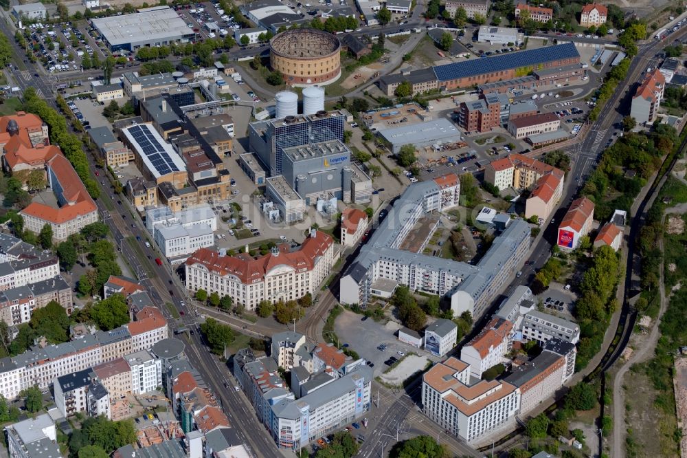 Luftbild Leipzig - Stadtansicht vom Innenstadtbereich im Ortsteil Zentrum-Nord in Leipzig im Bundesland Sachsen, Deutschland