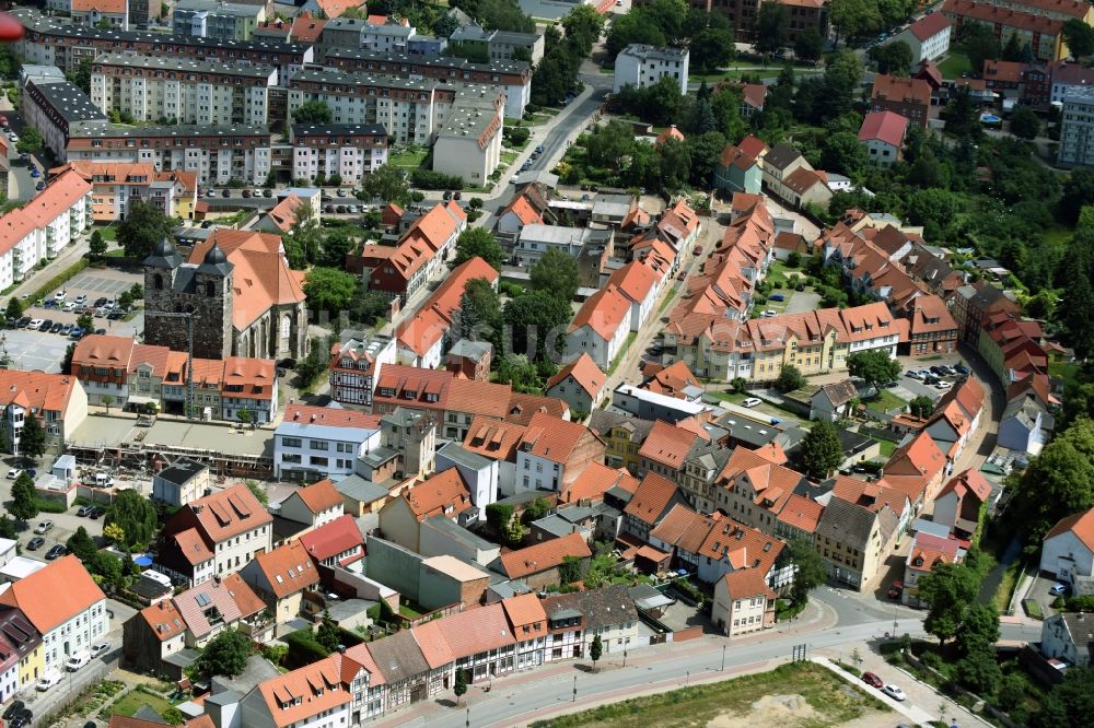 Luftaufnahme Oschersleben (Bode) - Stadtansicht vom Innenstadtbereich in Oschersleben (Bode) im Bundesland Sachsen-Anhalt