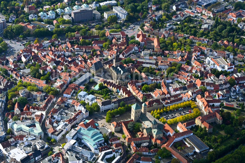Osnabrück von oben - Stadtansicht vom Innenstadtbereich in Osnabrück im Bundesland Niedersachsen, Deutschland