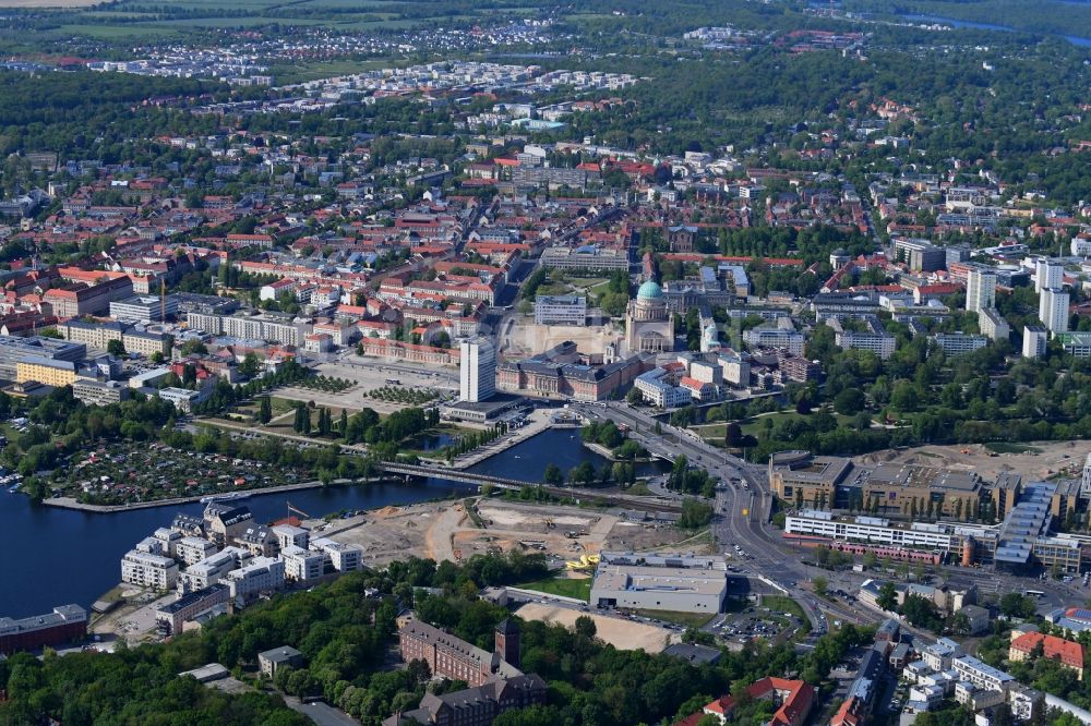 Luftbild Potsdam - Stadtansicht vom Innenstadtbereich in Potsdam im Bundesland Brandenburg, Deutschland