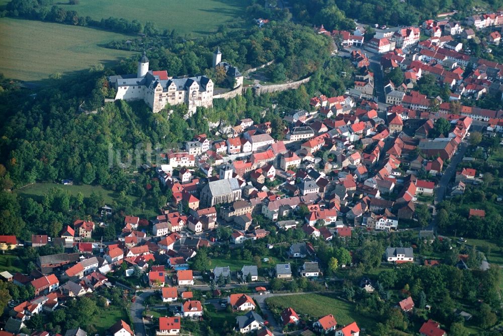 Ranis von oben - Stadtansicht vom Innenstadtbereich in Ranis im Bundesland Thüringen, Deutschland