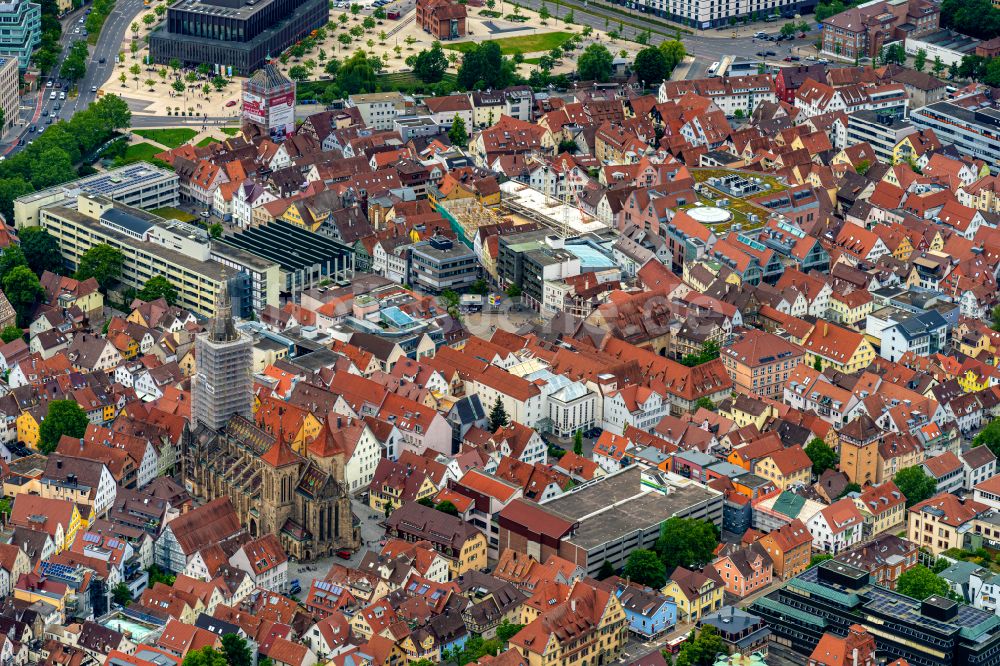 Luftbild Reutlingen - Stadtansicht vom Innenstadtbereich in Reutlingen im Bundesland Baden-Württemberg, Deutschland