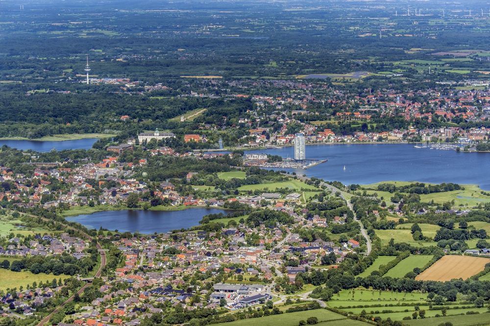 Luftbild Schleswig - Stadtansicht vom Innenstadtbereich in Schleswig im Bundesland Schleswig-Holstein