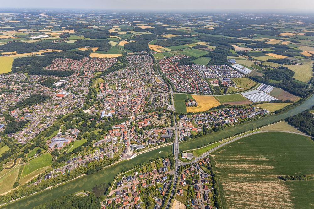 Luftaufnahme Senden - Stadtansicht vom Innenstadtbereich in Senden im Bundesland Nordrhein-Westfalen, Deutschland