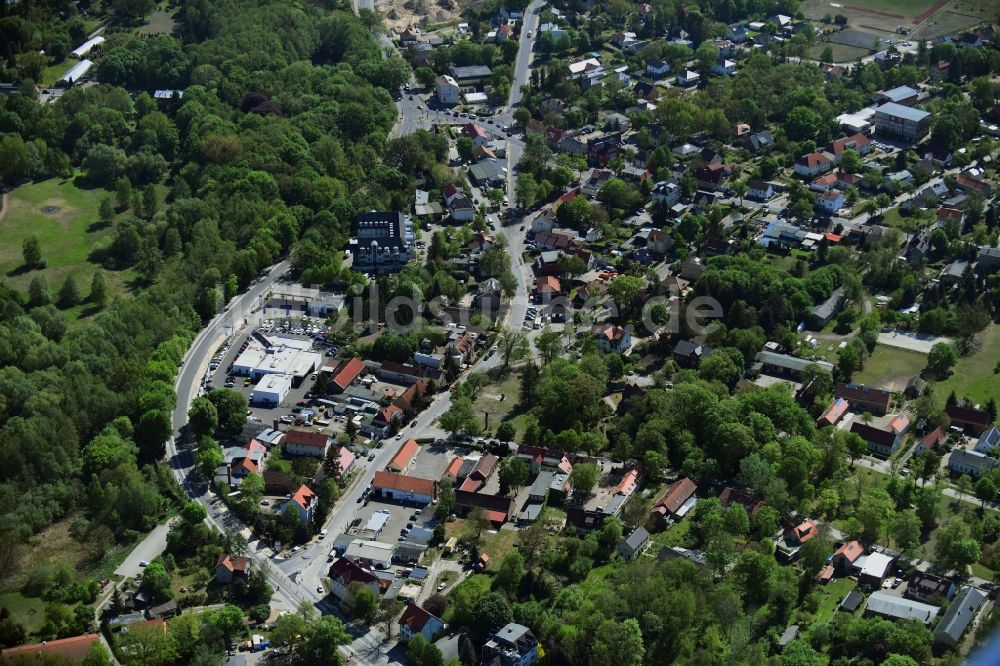 Luftaufnahme Stahnsdorf - Stadtansicht vom Innenstadtbereich in Stahnsdorf im Bundesland Brandenburg, Deutschland