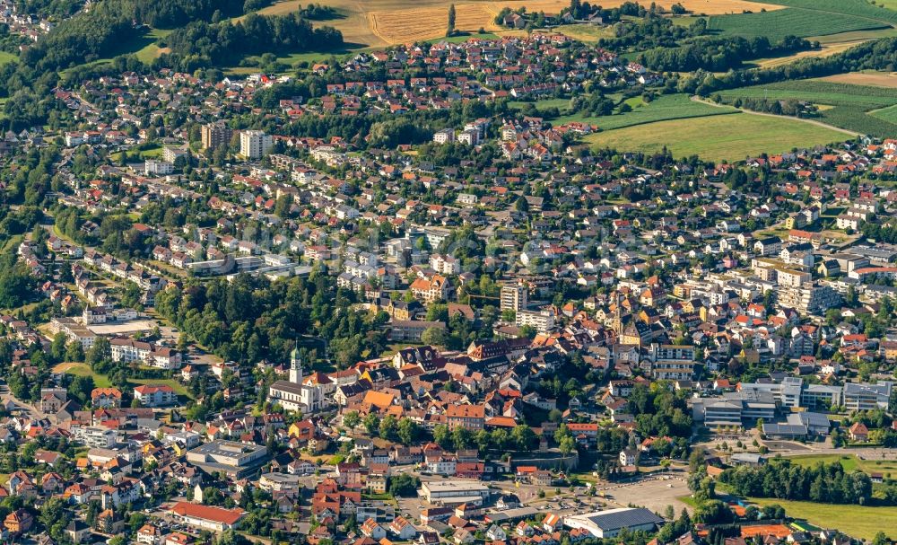 Stockach aus der Vogelperspektive: Stadtansicht vom Innenstadtbereich in Stockach im Bundesland Baden-Württemberg, Deutschland