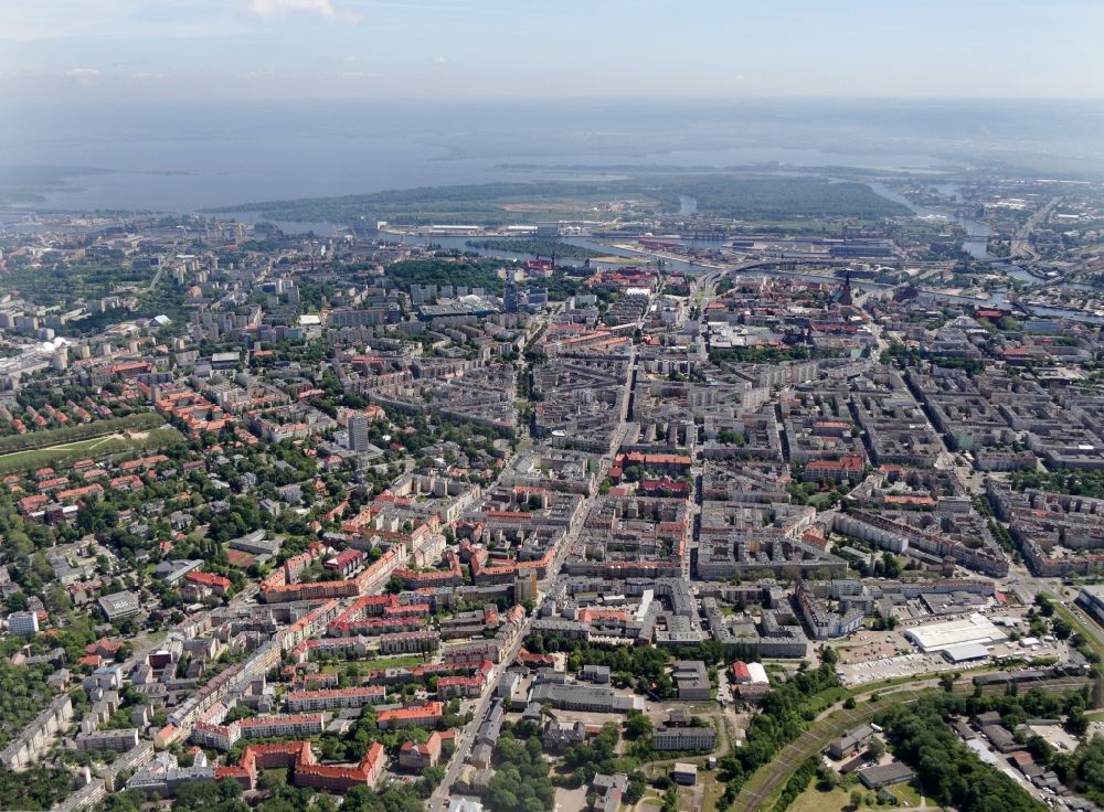 Luftbild Szczecin - Stadtansicht vom Innenstadtbereich in Szczecin (Stettin) in Westpommern, Polen