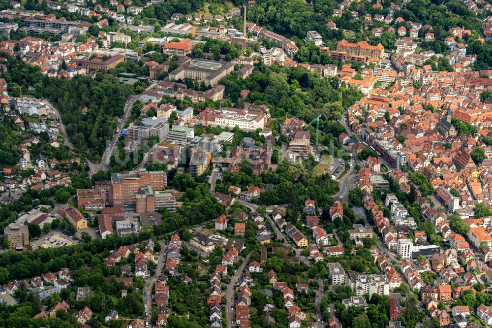 Luftaufnahme Tübingen - Stadtansicht vom Innenstadtbereich in Tübingen im Bundesland Baden-Württemberg, Deutschland