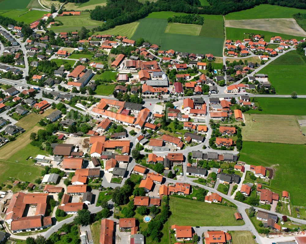 Luftbild Teising - Stadtansicht vom Innenstadtbereich in Teising im Bundesland Bayern, Deutschland