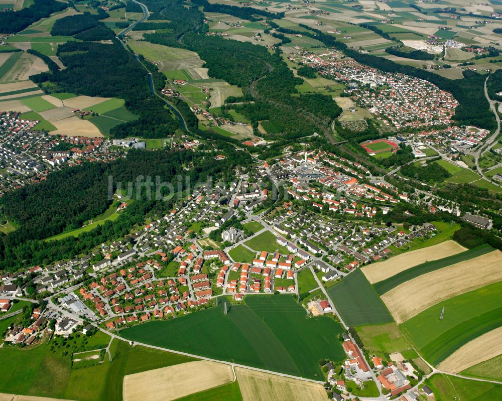 Thalhausen von oben - Stadtansicht vom Innenstadtbereich in Thalhausen im Bundesland Bayern, Deutschland