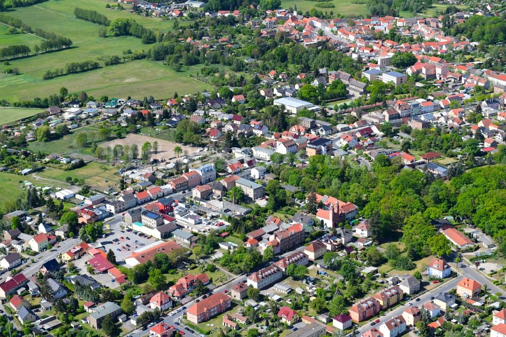 Luftaufnahme Trebbin - Stadtansicht vom Innenstadtbereich in Trebbin im Bundesland Brandenburg, Deutschland