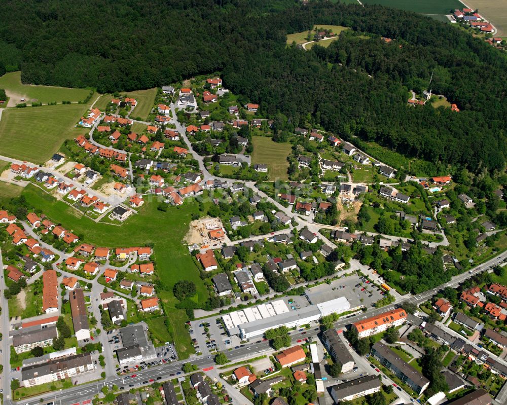 Unghausen aus der Vogelperspektive: Stadtansicht vom Innenstadtbereich in Unghausen im Bundesland Bayern, Deutschland