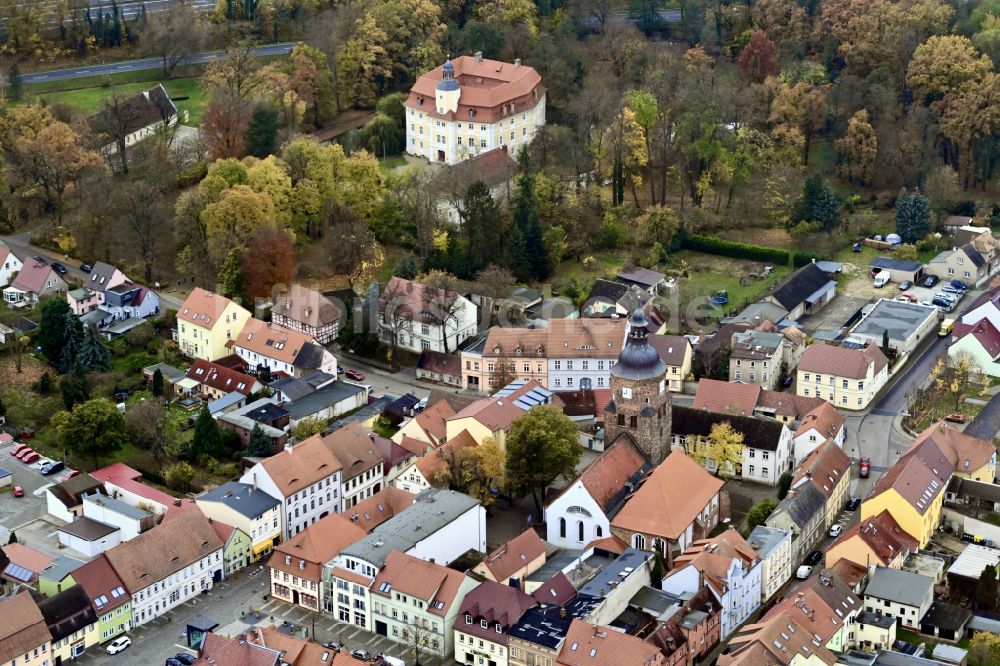 Luftaufnahme Vetschau Spreewald - Stadtansicht vom Innenstadtbereich in Vetschau Spreewald im Bundesland Brandenburg, Deutschland