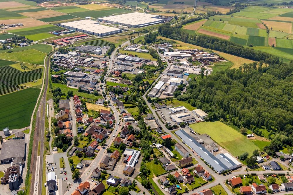 Volkmarsen von oben - Stadtansicht vom Innenstadtbereich in Volkmarsen im Bundesland Hessen, Deutschland