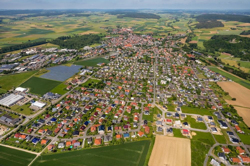 Luftbild Volkmarsen - Stadtansicht vom Innenstadtbereich in Volkmarsen im Bundesland Hessen, Deutschland