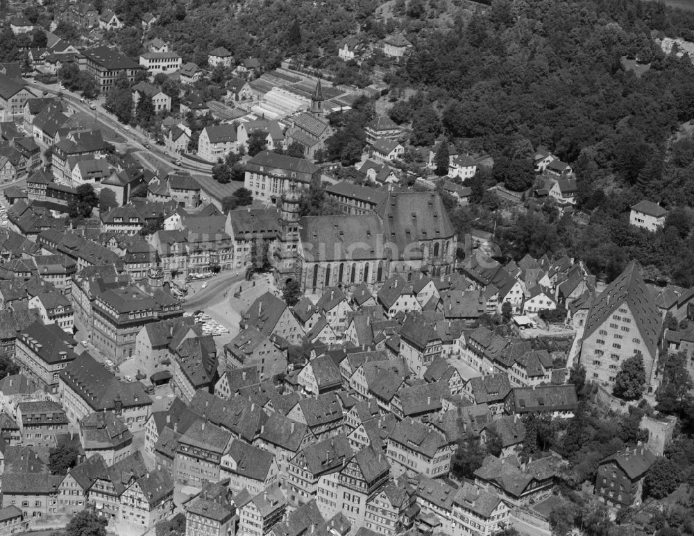 Luftaufnahme Waiblingen - Stadtansicht vom Innenstadtbereich in Waiblingen im Bundesland Baden-Württemberg, Deutschland