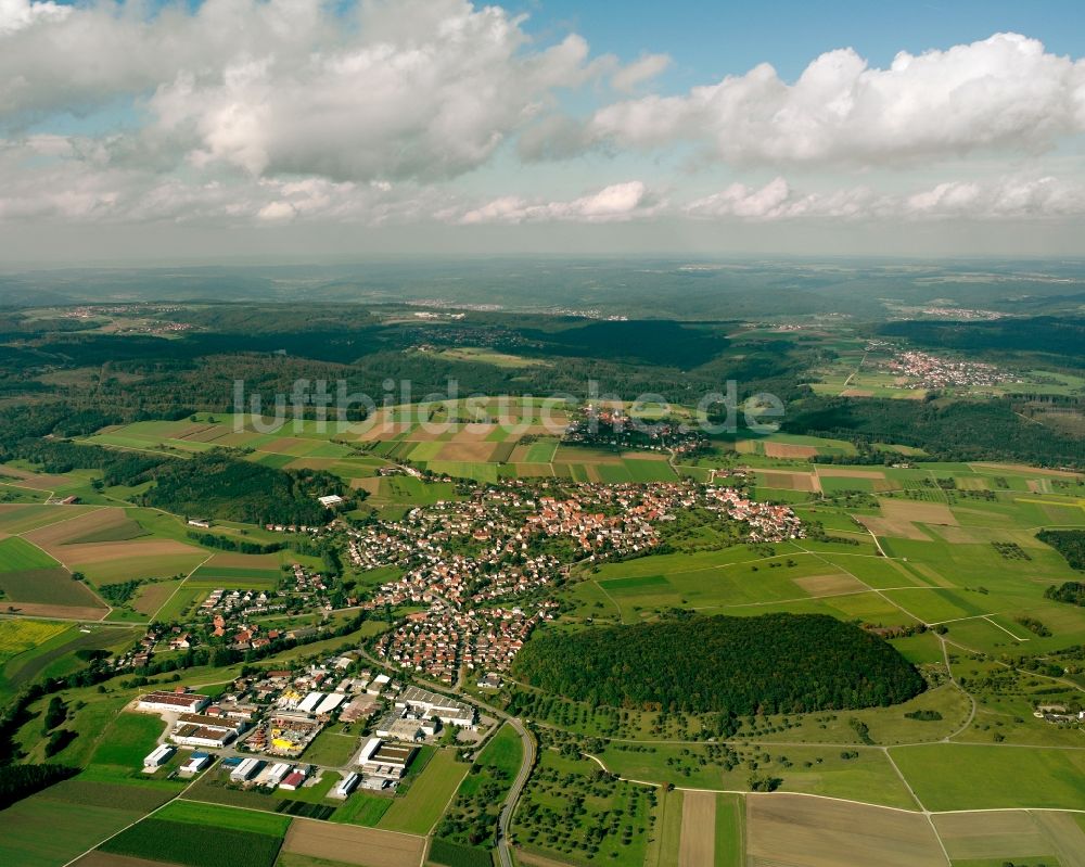 Wangen von oben - Stadtansicht vom Innenstadtbereich in Wangen im Bundesland Baden-Württemberg, Deutschland