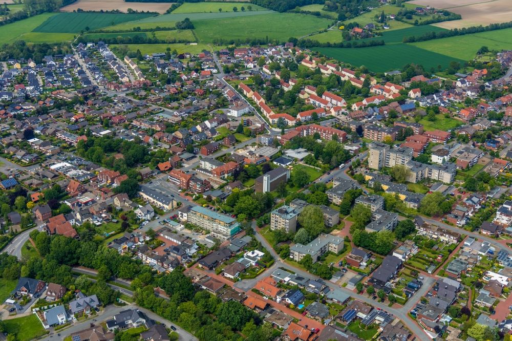 Luftbild Werne - Stadtansicht vom Innenstadtbereich in Werne im Bundesland Nordrhein-Westfalen, Deutschland