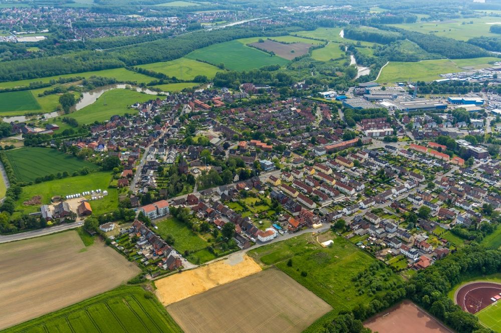 Werne aus der Vogelperspektive: Stadtansicht vom Innenstadtbereich in Werne im Bundesland Nordrhein-Westfalen, Deutschland