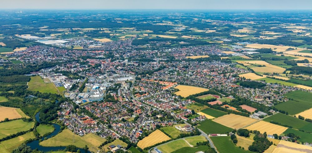 Luftbild Werne - Stadtansicht vom Innenstadtbereich in Werne im Bundesland Nordrhein-Westfalen, Deutschland