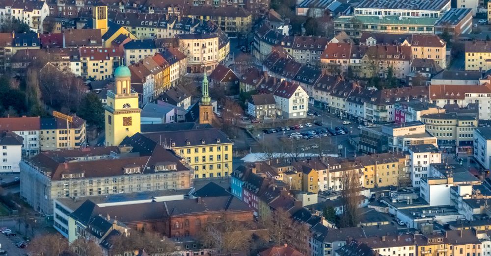 Luftaufnahme Witten - Stadtansicht vom Innenstadtbereich in Witten im Bundesland Nordrhein-Westfalen, Deutschland