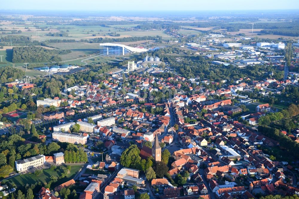 Luftaufnahme Wittenburg - Stadtansicht vom Innenstadtbereich in Wittenburg im Bundesland Mecklenburg-Vorpommern, Deutschland