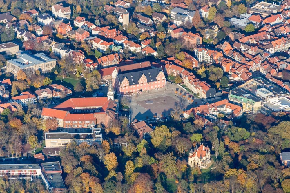 Luftaufnahme Wolfenbüttel - Stadtansicht vom Innenstadtbereich von Wolfenbüttel im Bundesland Niedersachsen, Deutschland