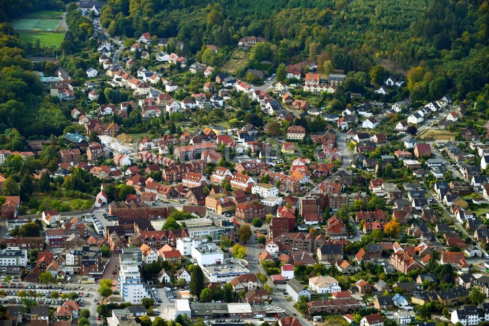 Barsinghausen von oben - Stadtansicht des Innenstadtbereiches in Barsinghausen im Bundesland Niedersachsen, Deutschland