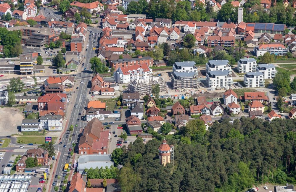 Gifhorn von oben - Stadtansicht des Innenstadtbereiches in Gifhorn im Bundesland Niedersachsen