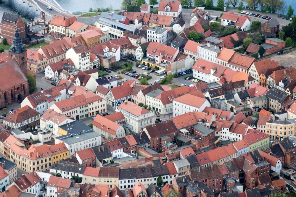 Luftbild Hansestadt Havelberg - Stadtansicht des Innenstadtbereiches Havelberg in Hansestadt Havelberg im Bundesland Sachsen-Anhalt