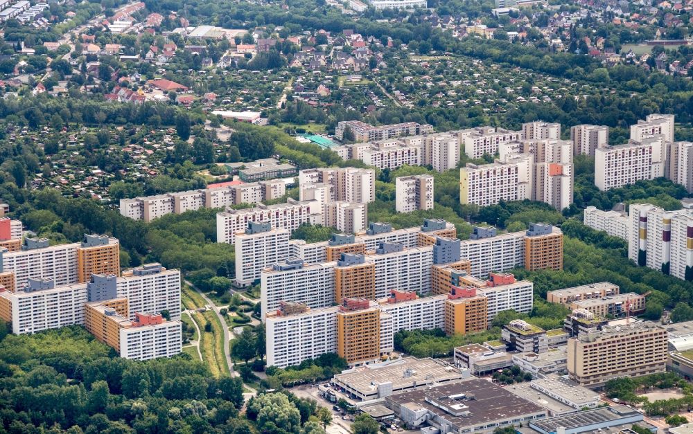 Luftaufnahme Berlin - Stadtansicht des Innenstadtbereiches Märkisches Viertel in Berlin