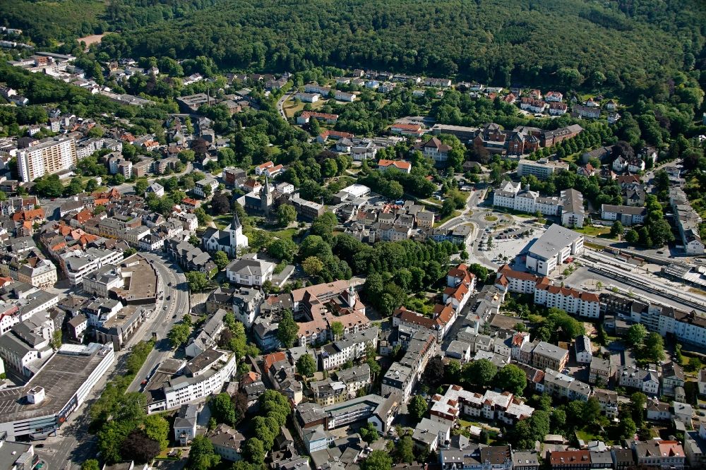 Luftaufnahme Iserlohn - Stadtansicht von Iserlohn im Bundesland Nordrhein-Westfalen