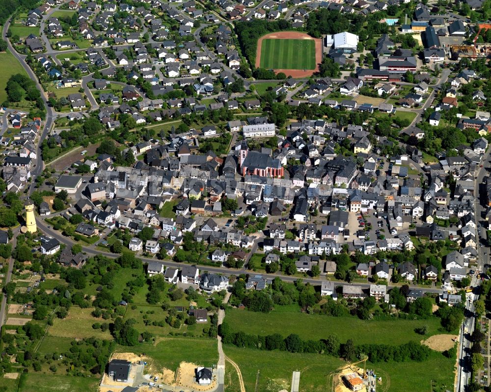 Luftbild Kirchberg (Hunsrück) - Stadtansicht von Kirchberg (Hunsrück) im Bundesland Rheinland-Pfalz