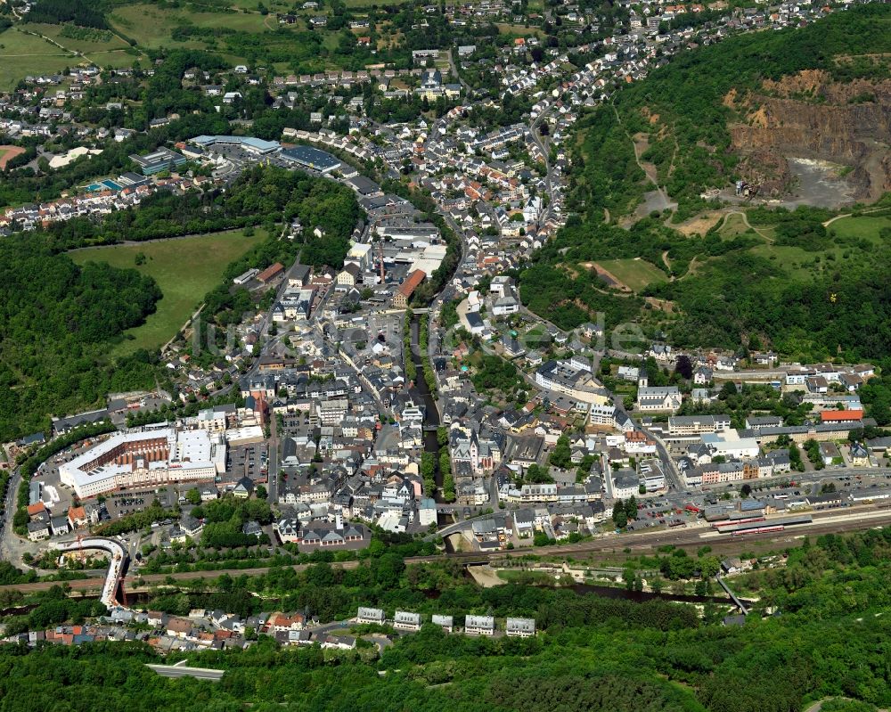 Luftaufnahme Kirn - Stadtansicht von Kirn im Bundesland Rheinland-Pfalz