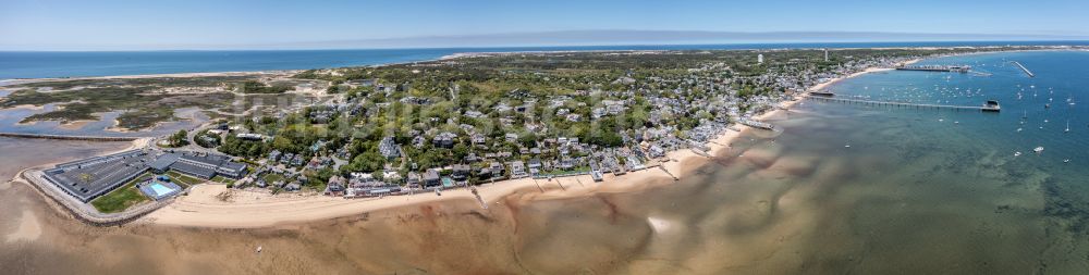 Luftaufnahme Provincetown - Stadtansicht am Küstenbereich Cape Cod in Provincetown in Massachusetts, USA